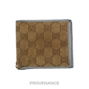 🔴 Gucci Bifold Wallet - GG Canvas Blue